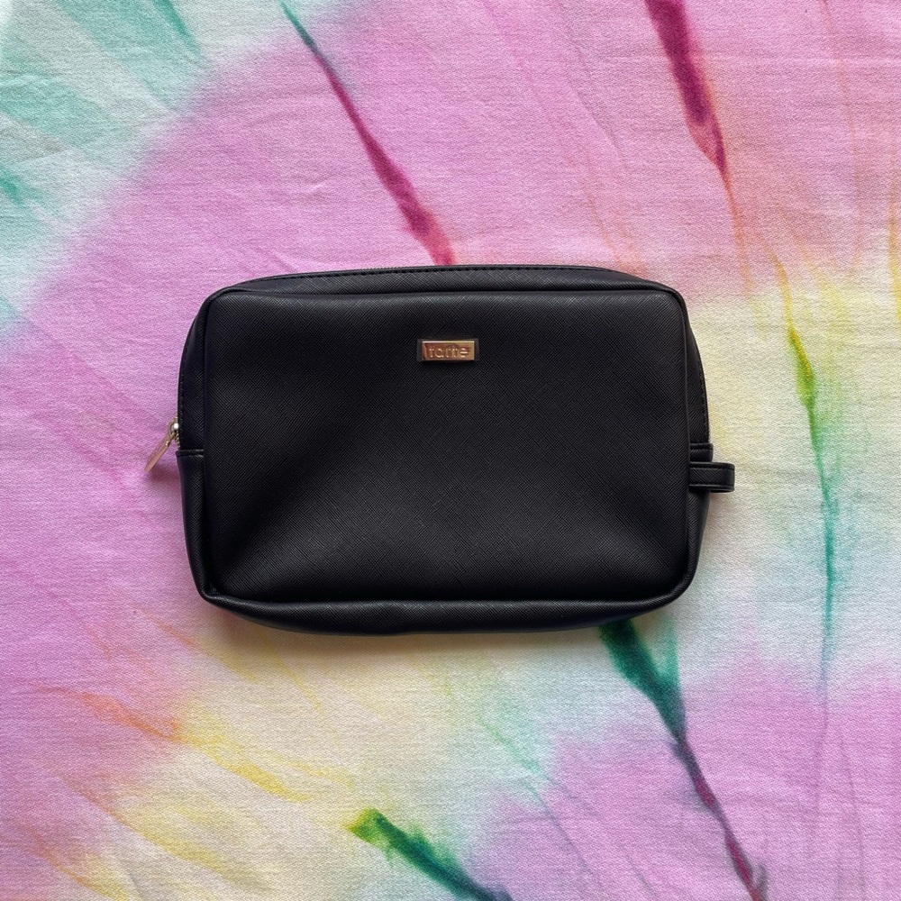 NWT Tarte Black/Purple Makeup Bag